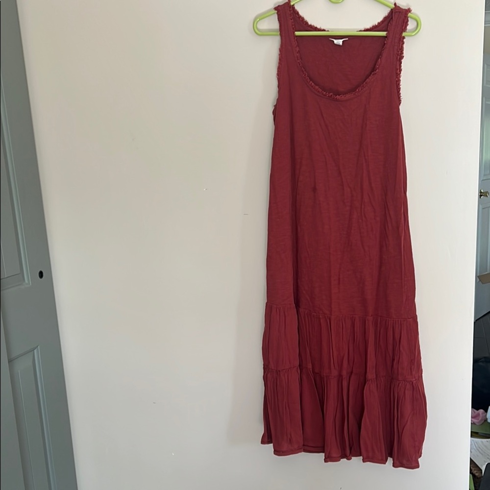 Boho Sleeveless Rust Dress